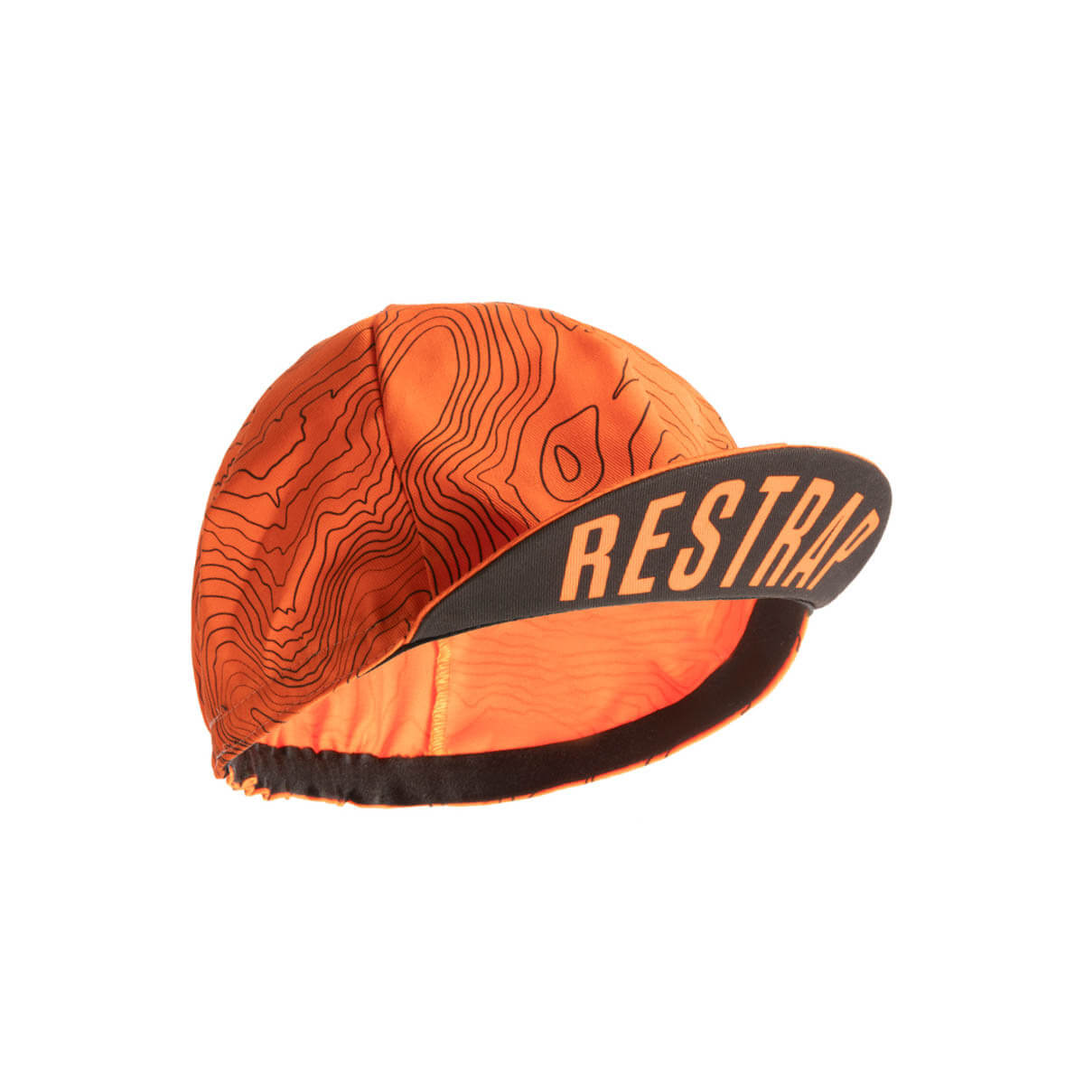 Cycling Cap - Yorkshire Contours - Orange