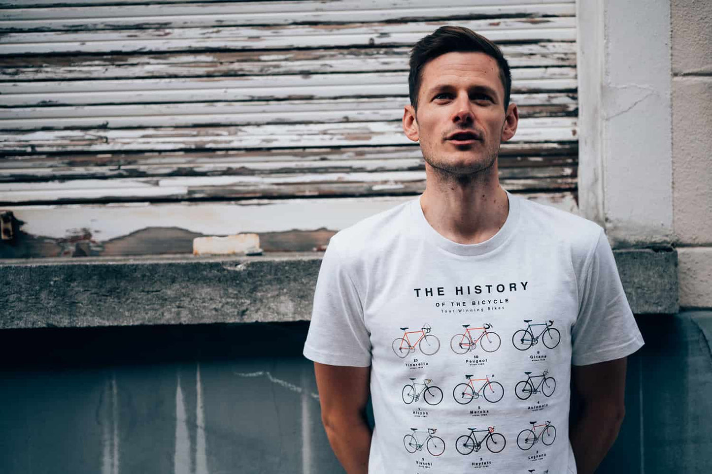History of the bicycle – T-shirt – Gray heather