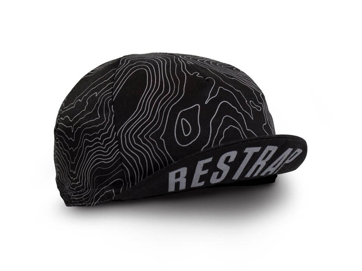 Cycling Cap – Yorkshire Contours – Black