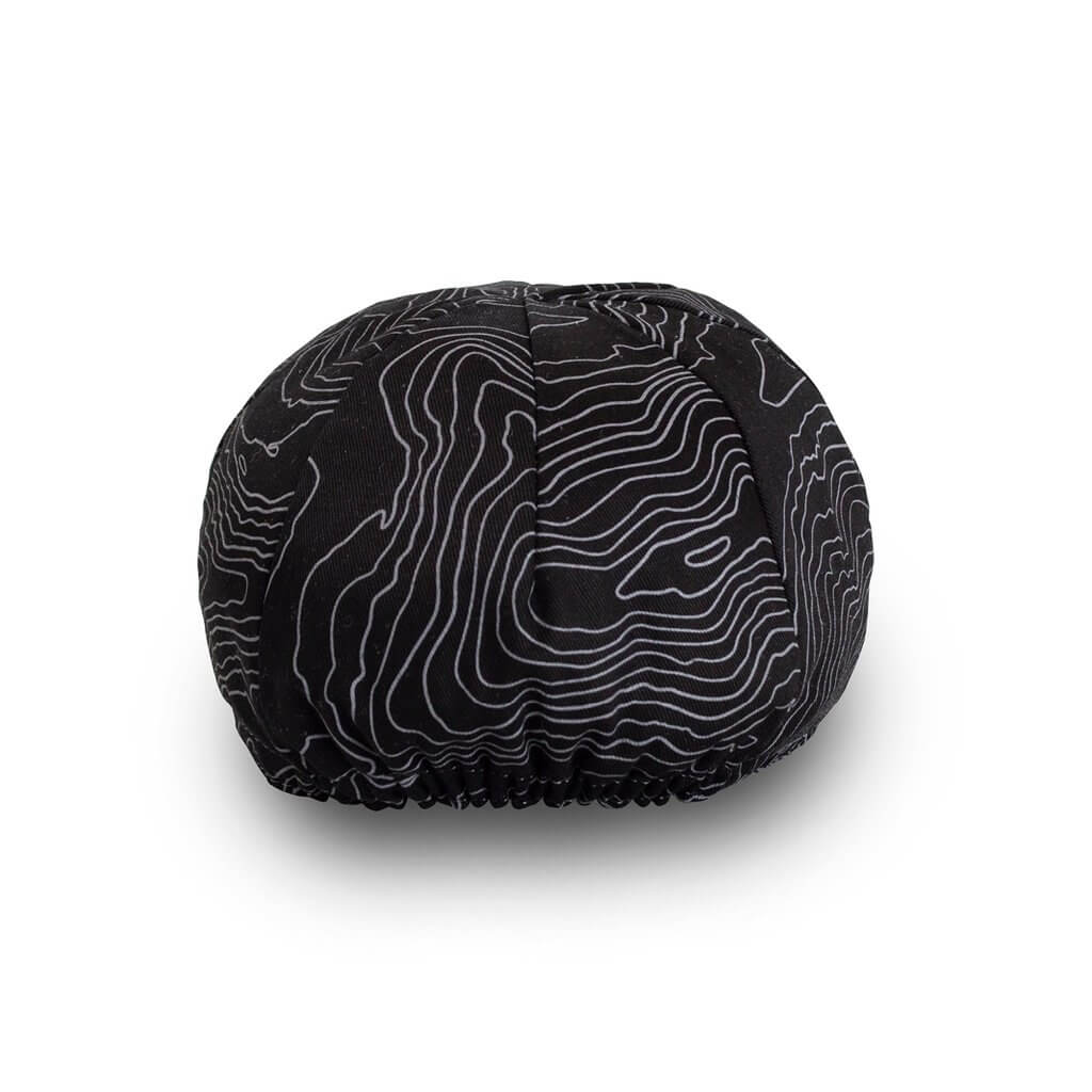 Cycling Cap – Yorkshire Contours – Black