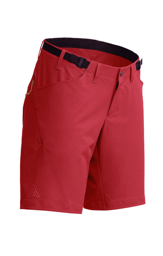 7mesh – Farside Short – Red – women's shorts