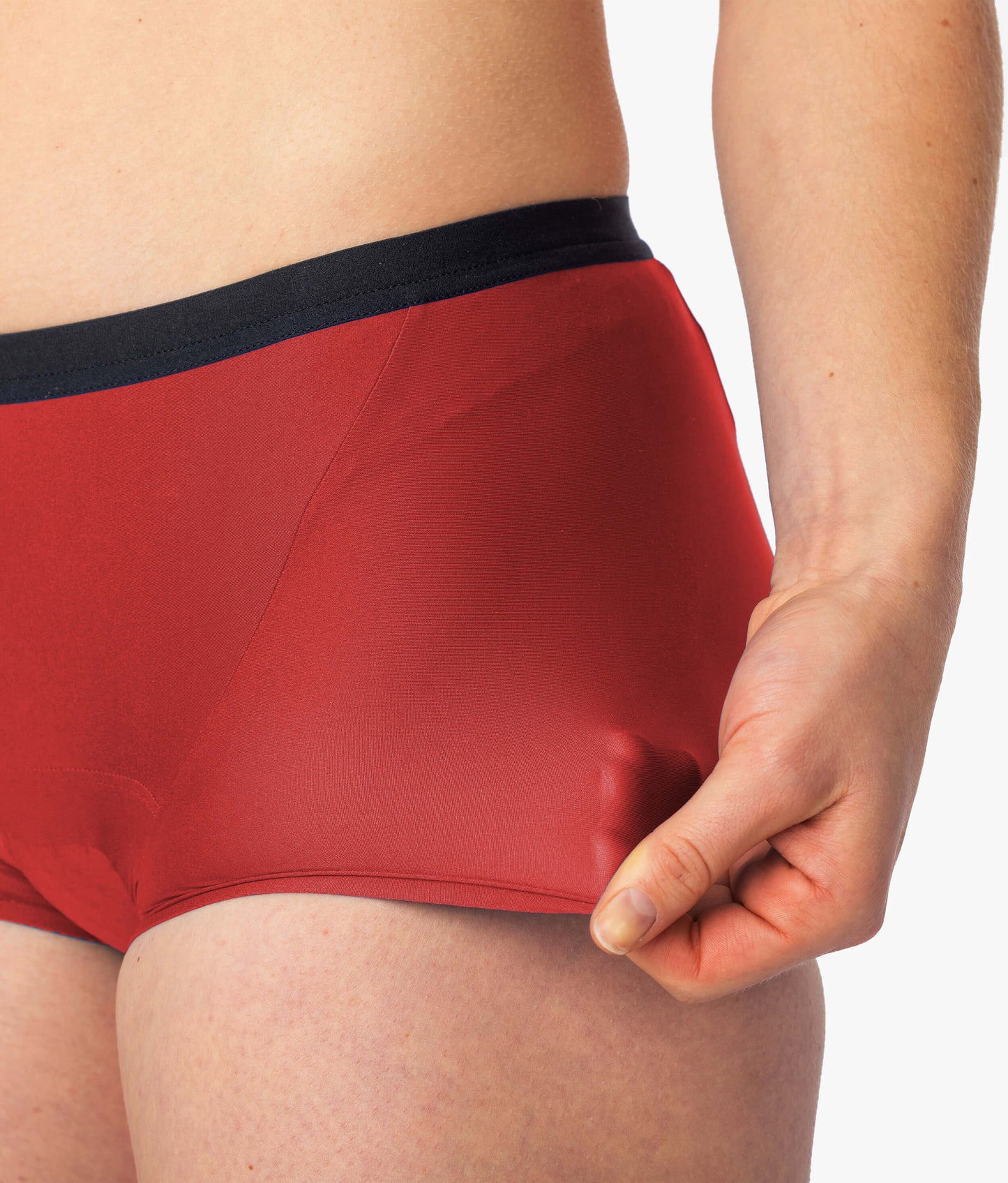 7mesh - Foundation Boxer Brief - Red - women's cycling shorts