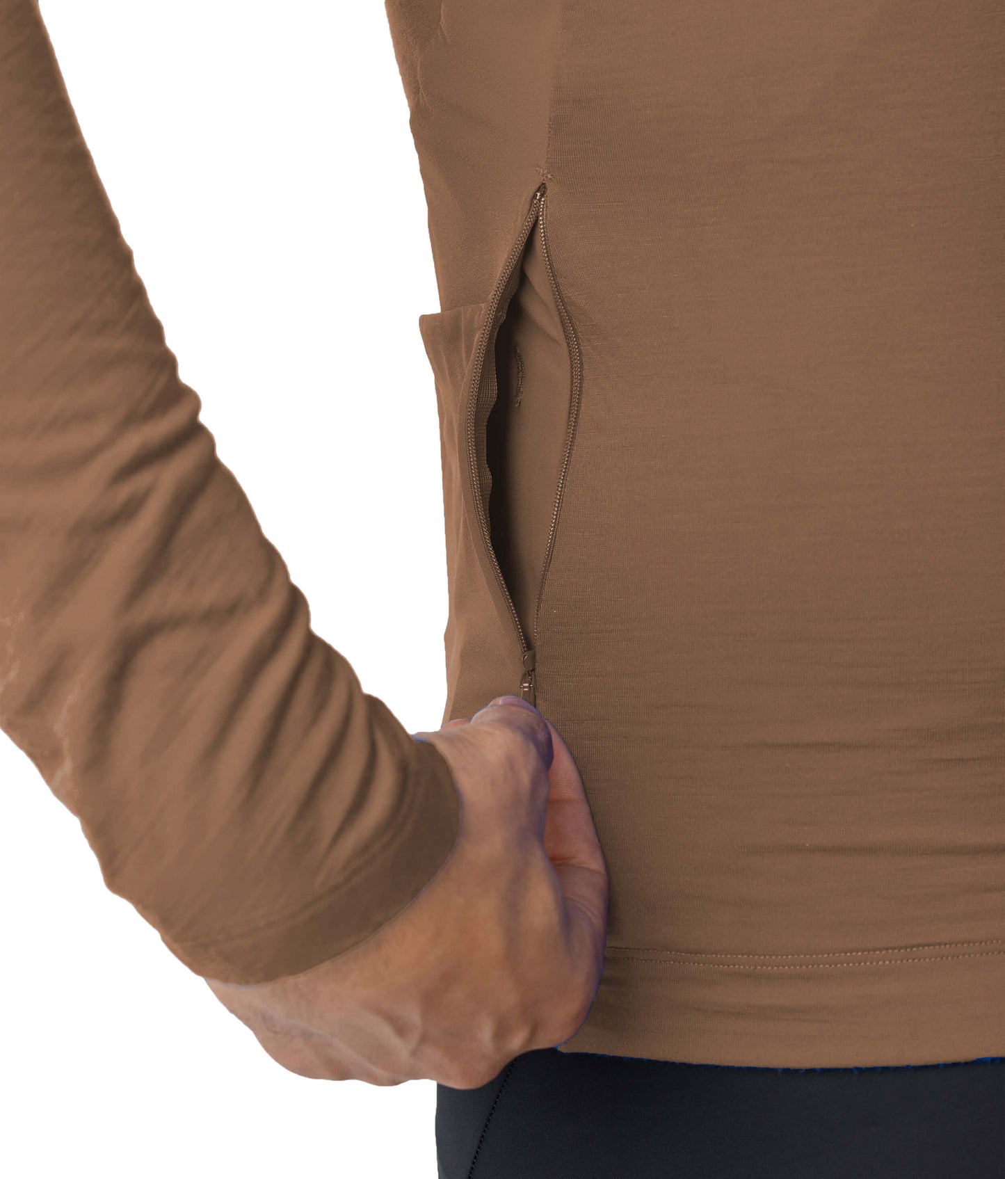 7mesh – Ashlu Merino Jersey LS – Cinnamon – men's sweater